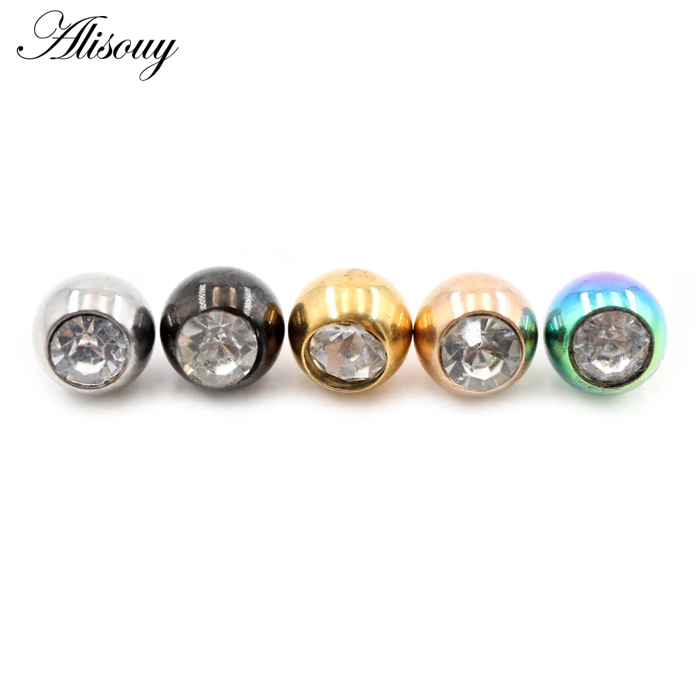 2 Stück 14G/16G Zirkon Edelsta – Body Jewelry Replacement Ball Bewertung und Preis