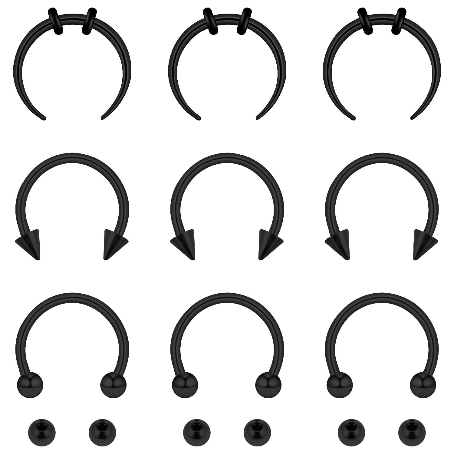 15pcs Set Septum Nase Ringe mi – Body Jewelry Replacement Ball Bewertung und Preis