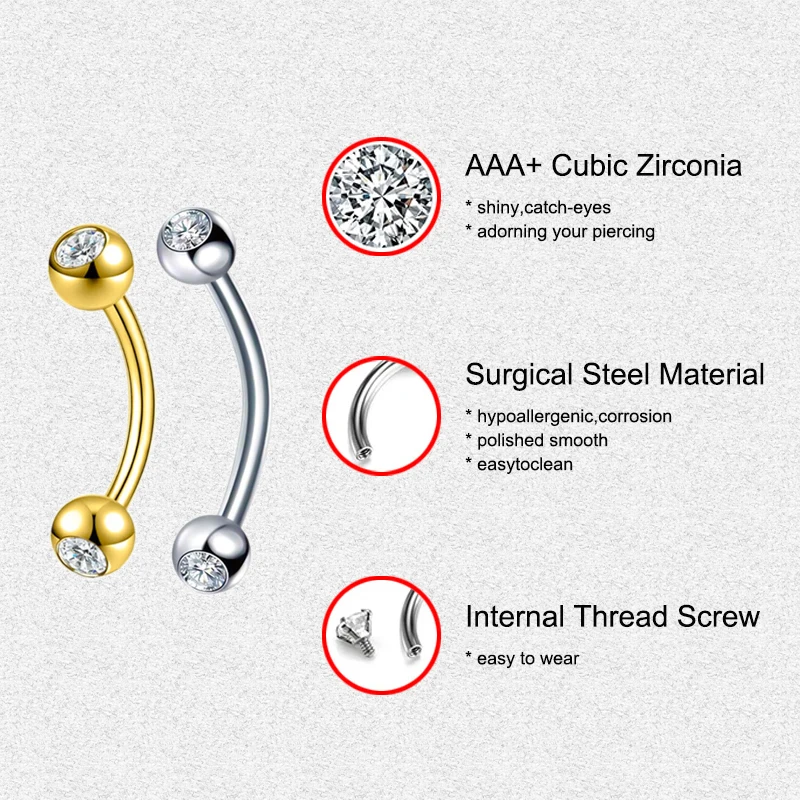 2 Stück Körperschmuck, 16G Dai – Body Jewelry Surgical Steel Bewertung und Preis